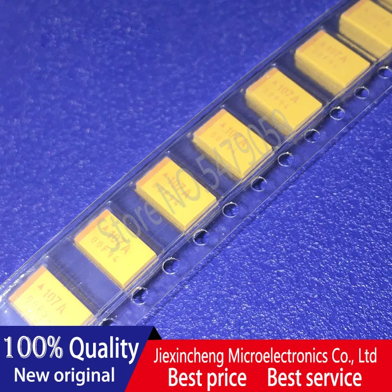 

Танталовый конденсатор 107A 100UF 10V D-типа 7343, новый оригинальный SMD конденсатор, 10 шт.