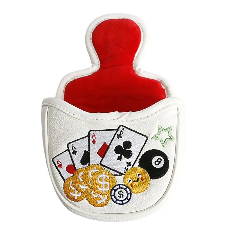 

Iron Covers For Golf Clubs Golf Club Headcover Colorful Print Design PU Leather Golf Iron Head Covers Collision Avoidance