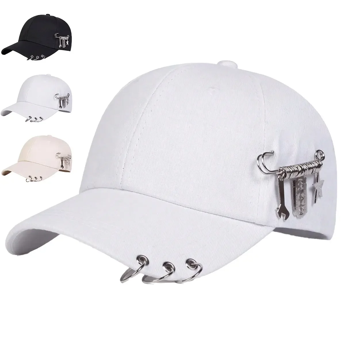Unisex personalisierte Baseballkappen mit Eisenring, verstellbar, für Frühling und Herbst, lässiger Sonnenschutzhut