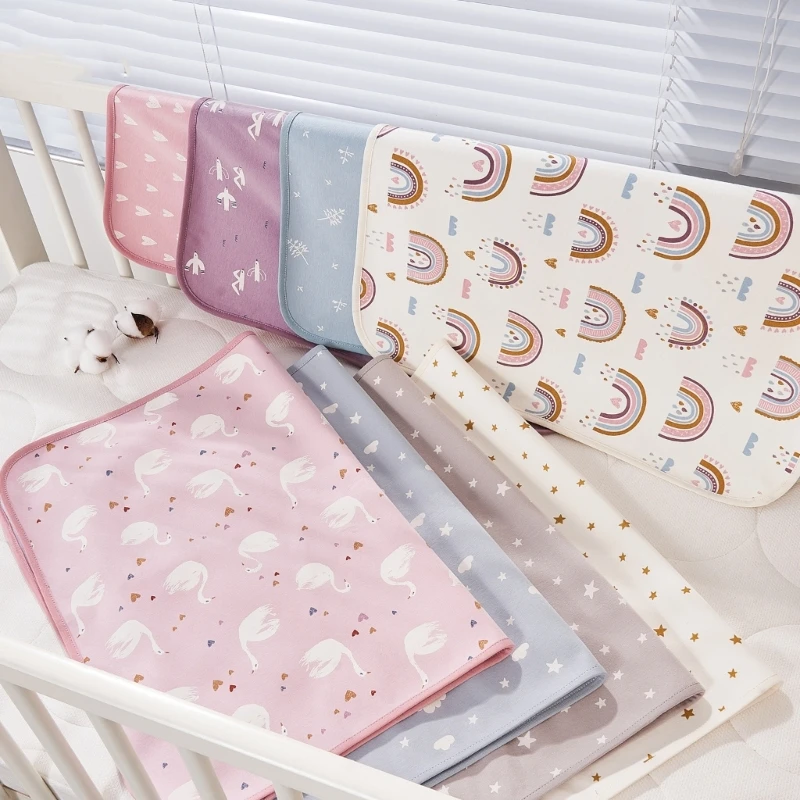 

Baby Diaper Changing Pad Travel Change Mat Liner Infant Newborn Diapering Sheet Protector Waterproof Cotton Change Pad