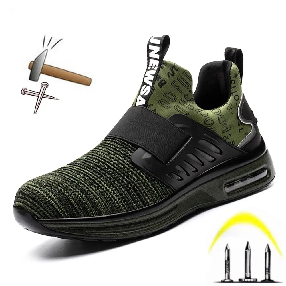 

Men Work Safety Shoes Anti-puncture Working Sneakers Male Indestructible Work Shoes Men Boots Lightweight Men Shoes Safety Boots