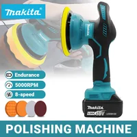 Polisseuse de voiture électrique Makita sans fil, 8 vitesses, affichage numérique, machine à polir et cirer les voitures, compatible avec batterie Makita 18V 1
