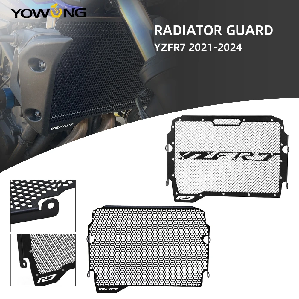 

YZF-R7 Radiator Guard Grille Cover Protector Motorcycle Accessory For Yamaha YZF R7 YZFR7 2021 2022 2023 2024 Cooler Protection