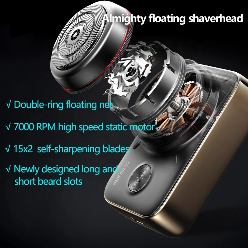 가죽 케이스 카메라 디자인과 남성 면도기에 대한 원래 전기 면도기 미니 휴대용 USB 전기 면도기 기계