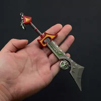 World of Warcraft Ashbringer Peripheral Metal Model Keychain Weapon Alexandros Mograine Tirion Fordring Action Figures Gift Toys 1
