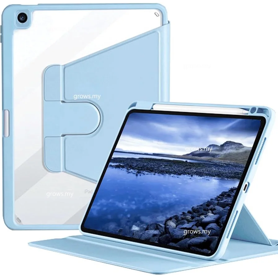 

For iPad 10 2022 10.9" 10.2 9.7 10th 9th 8th 7th 6th 5th Gen Pro 11 12.9 10.5 Air5 360° Rotating Stand With Pen Slot Flip Cover