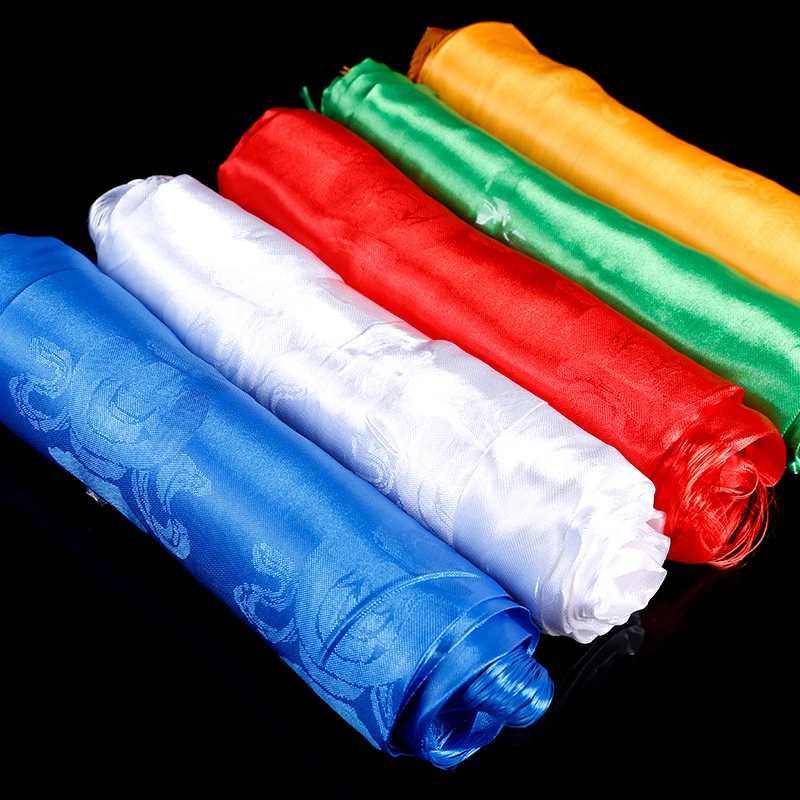 

1pc Tibetan Hada Buddhist 5 Colors Tantric Cloth Handicraft Auspicious Tibetan Tribute Buddhism Home Gift Collection Decorative