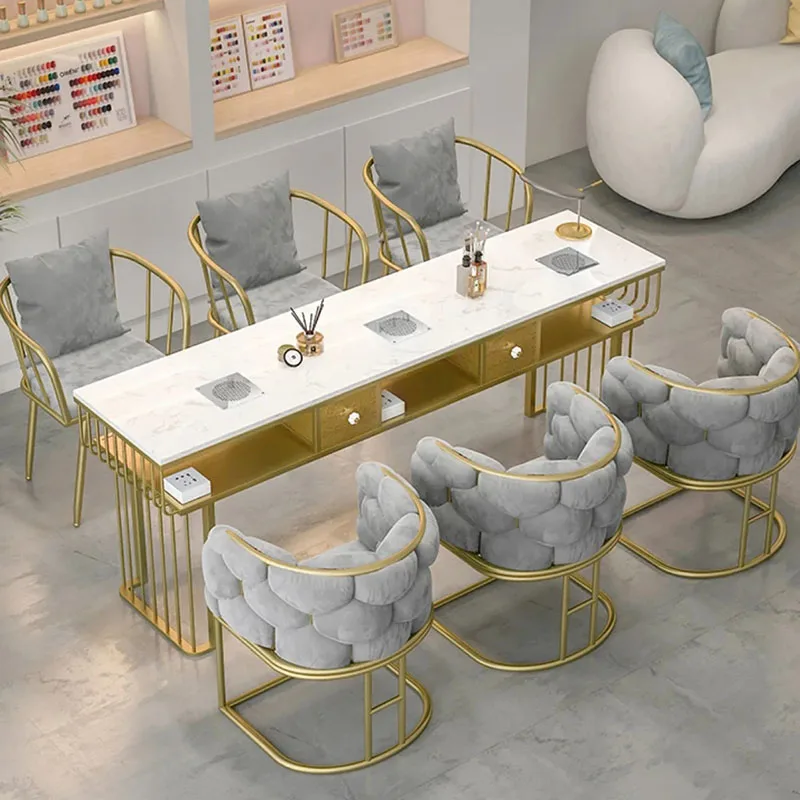

Nail Desk Table Professional Aesthetic Hairdressing Salon Furniture Beauty Manicure Chair Supplies Equipment Set Japanese Nails