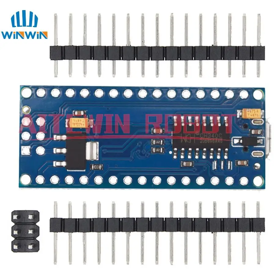 Arduino Controller Mini Type-C Micro USB Nano 3.0 Bootloader Compatible CH340 USB Driver 16Mhz ATMEGA328P