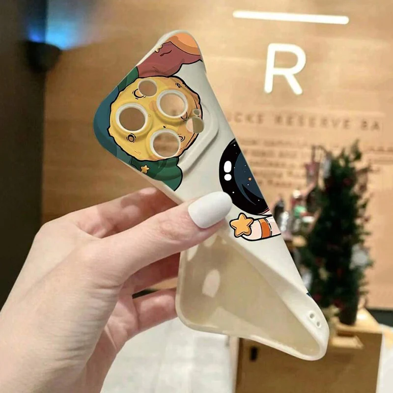 Cartoon Astronaut Phone Case – Stylish and Durable Protective Cover