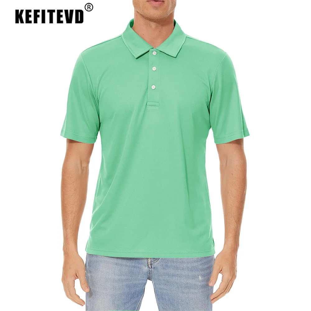 Men's Polo Shirts Short Sleeve T-Shirts Moisture Wicking Quick Drying Fishing Climbing Hiking Golf Wear sport t shirt