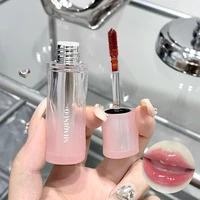 SHAQINUO 6 Colors Of Water Mirror Lip Glaze, Moisturizing Lip Gloss Pink Packaging Cute Girly 1