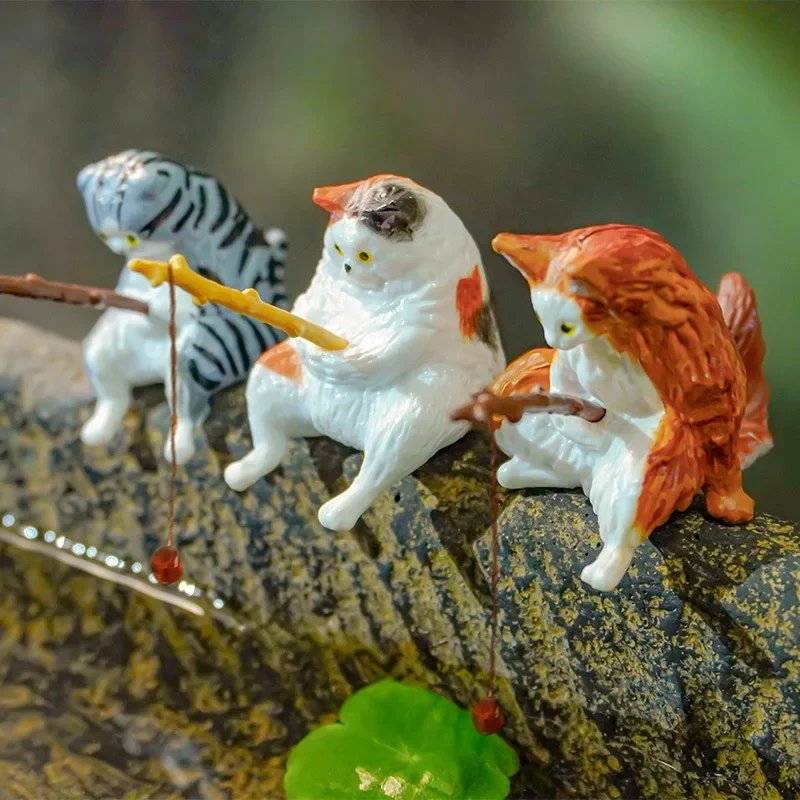 Fish Landscaping Cartoon Fishing Ornaments Aquarium Accessories Household Supplies Home Office Decoration