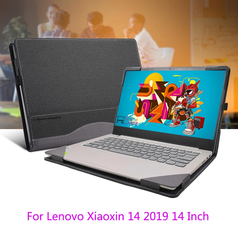 

Чехол для ноутбука Lenovo Xiaoxin 14 2019, сплит-портативный защитный чехол из искусственной кожи для 14 Lenovo Xiaoxin 2019, чехол для ноутбука в подарок