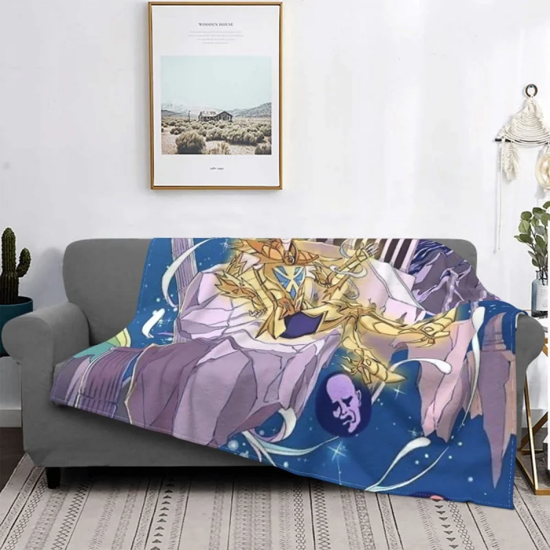 

Blanket Fleece Flannel All Season Breathable Lightweight Thin Mephisto Death Mask Throw Blankets For Car Bedspread