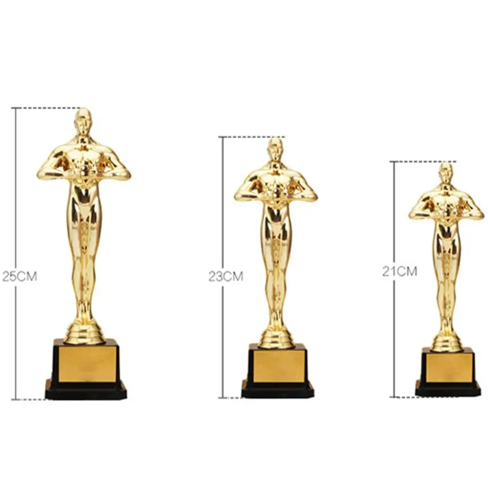 Replica Oscar Trophy Awards Plastic Gold-Plated Small Gold Statue 18cm 21cm 26cm Party Celebrations Gifts Craft Souvenirs