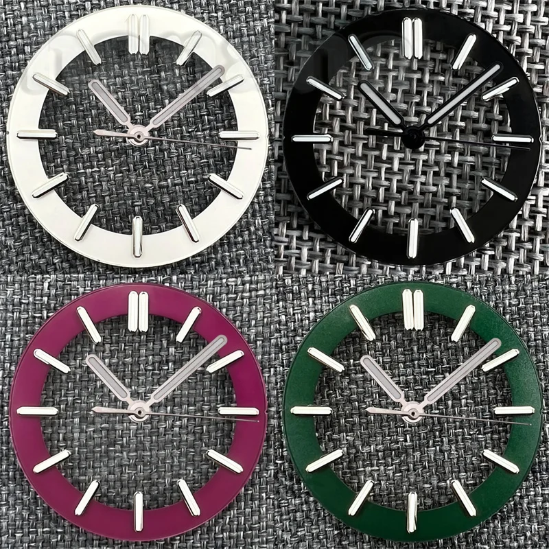 Transparent Green Luminous Watch Dial with 31.5mm and 29mm Size Options