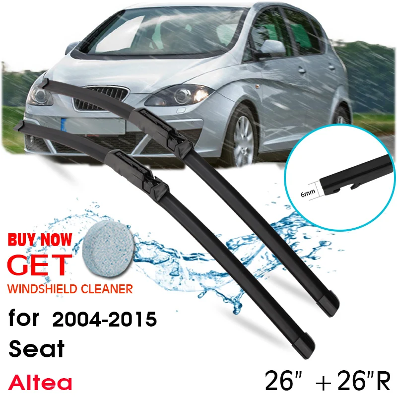 Car Wiper Blade Front Window Windshield Rubber Silicon Refill Wiper For Seat Altea 20042015 Lhd
