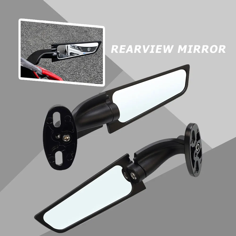 

For HONDA CBR250R CBR300R CBR500R CBR600R CBR650R NEW Motorcycle Adjustable Mirrors Modified Wind Wing Rotating Rearview Mirror