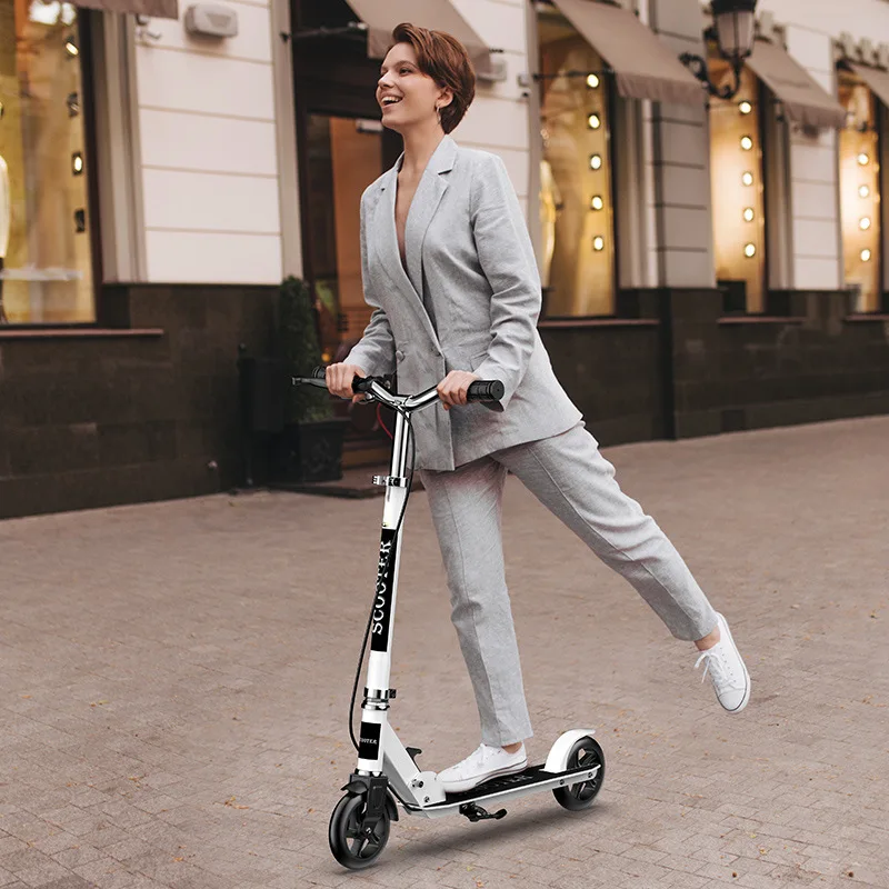 Cross-Border Scooter Children's Older Children's Bicycle Two-Wheel Foldable Adult Scooter City Kick Foot