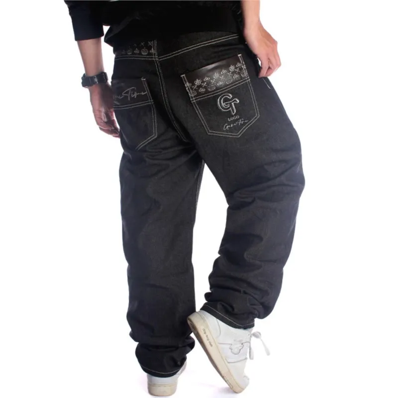 

Fashion Trousers Korean Style Loose Oversize Casual Hip Hop 2023 Autumn And Winter Man New Embroidery High Street Jeans