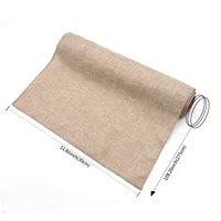 Linen Table Runner 100% Pure Linen Khaki Grey Table Runner Home Christmas Wedding Party Restaurant Dining Table Cloth Decoration 4