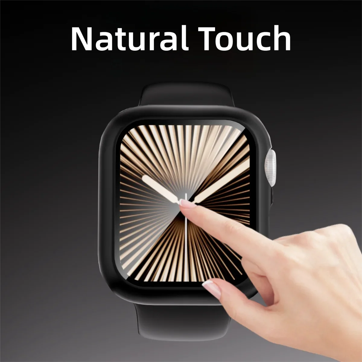 Durable Apple Watch Case with Tempered Glass Screen Protector, Hard PC Material Cover