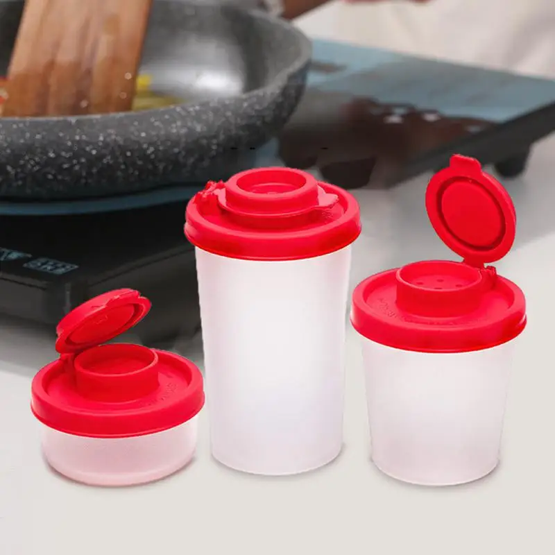 1~10PCS Camping Picnic Travel With Lid Kitchen Tool Outdoor Seasoning Dispenser Mini Lunch Box Jar Portable Salt And Pepper