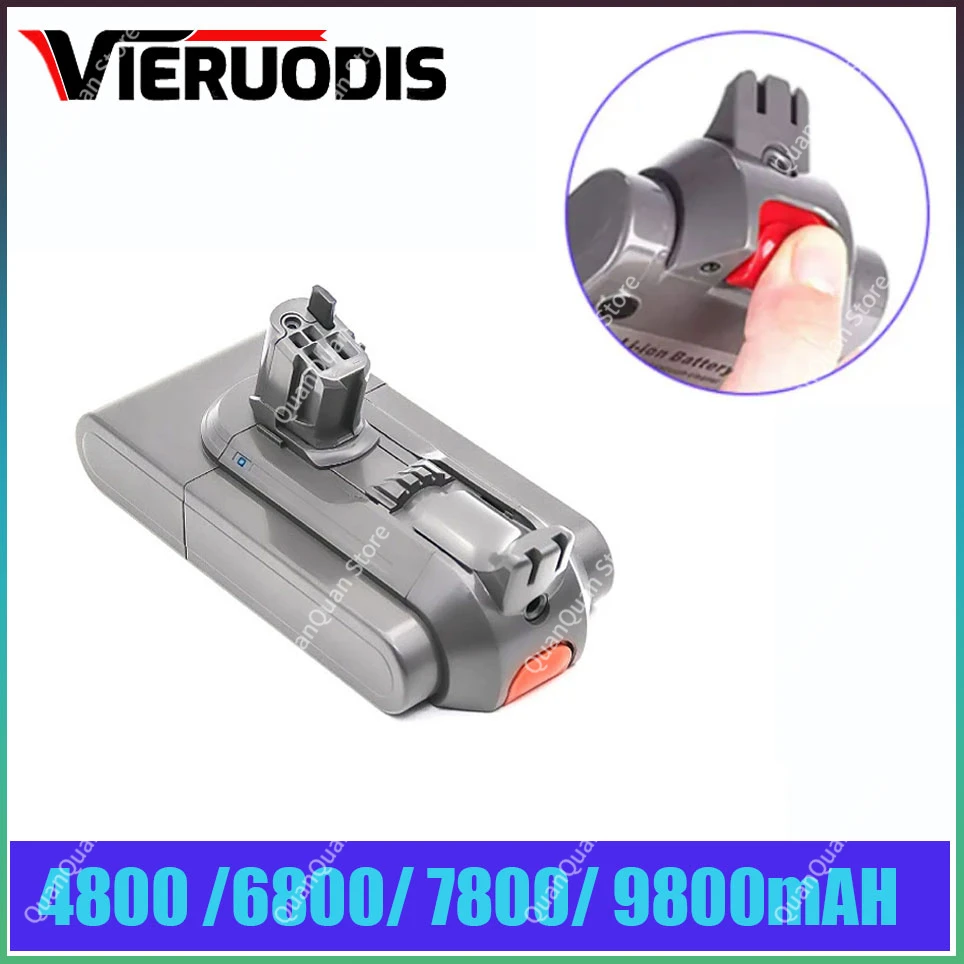 

For Dyson V11 25.2V 4800/6800/7800/9800mAh Battery SV15 Cyclone Animal Absolute Total Clean Rechargeable Vacuum Cleaner Battery