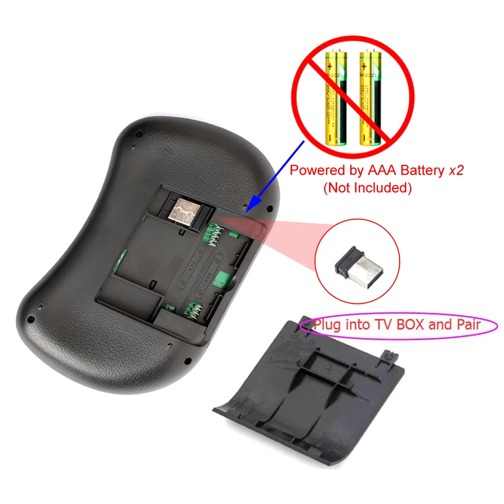 Woopker Wireless i8 Mini Keyboard 2.4GHz Russian English Hebrew