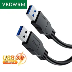 Compact USB 3.0 Male to Male Cable for Electronics and Accessories (5PCS)