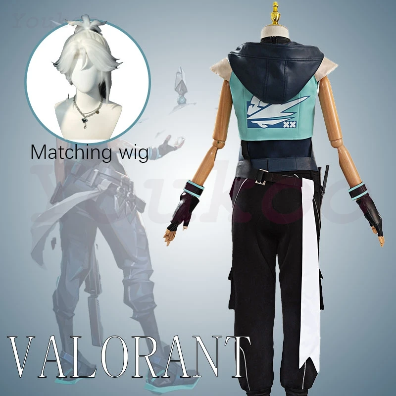 ゲーム VALORANT ジェットコスプレ衣装ジェットコスプレウィッグセット