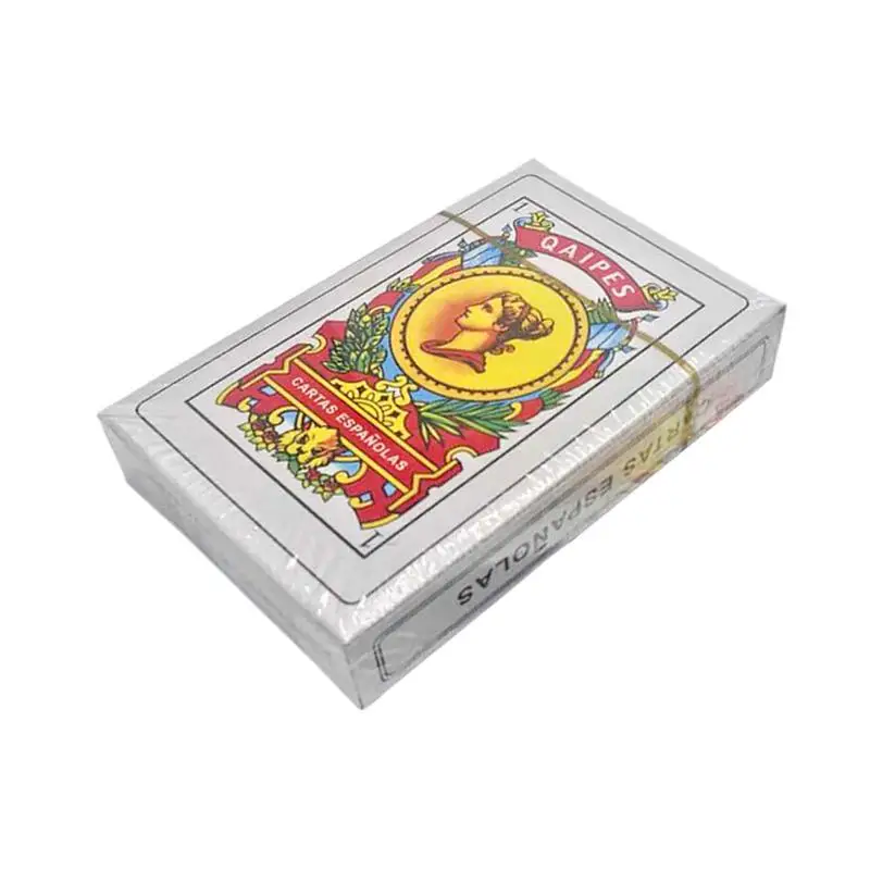 Playing Cards Plastic Playing Cards Large Spanish Playing Cards 50 Decks Spanish Paper Poker Cards Clear Printed Bright Colors Card Board Game Waterproof for Party