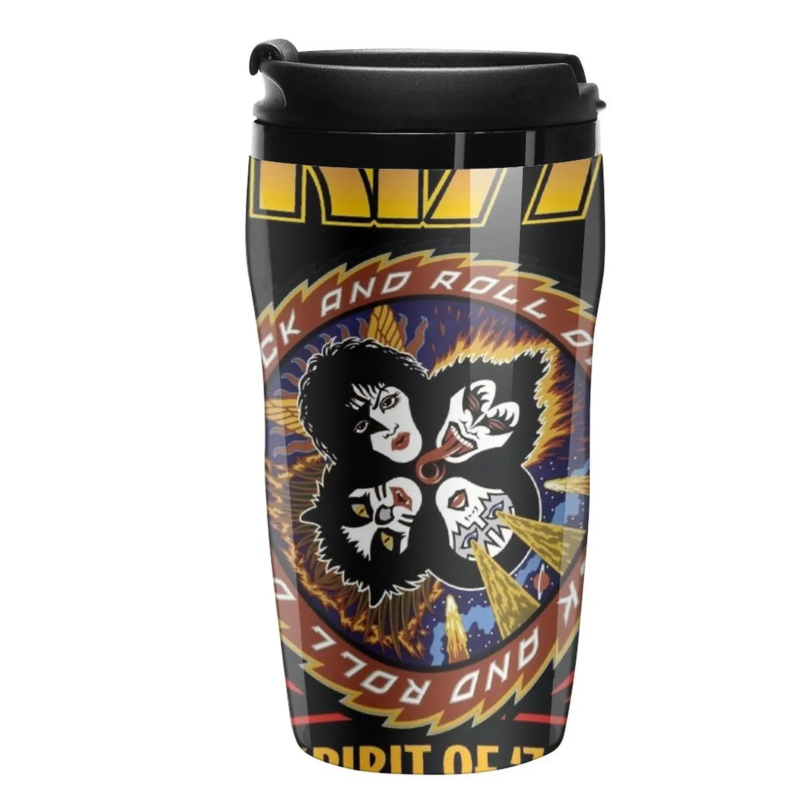 

New KISS Spirit of 76 Travel Coffee Mug Cup Coffe Espresso Mug