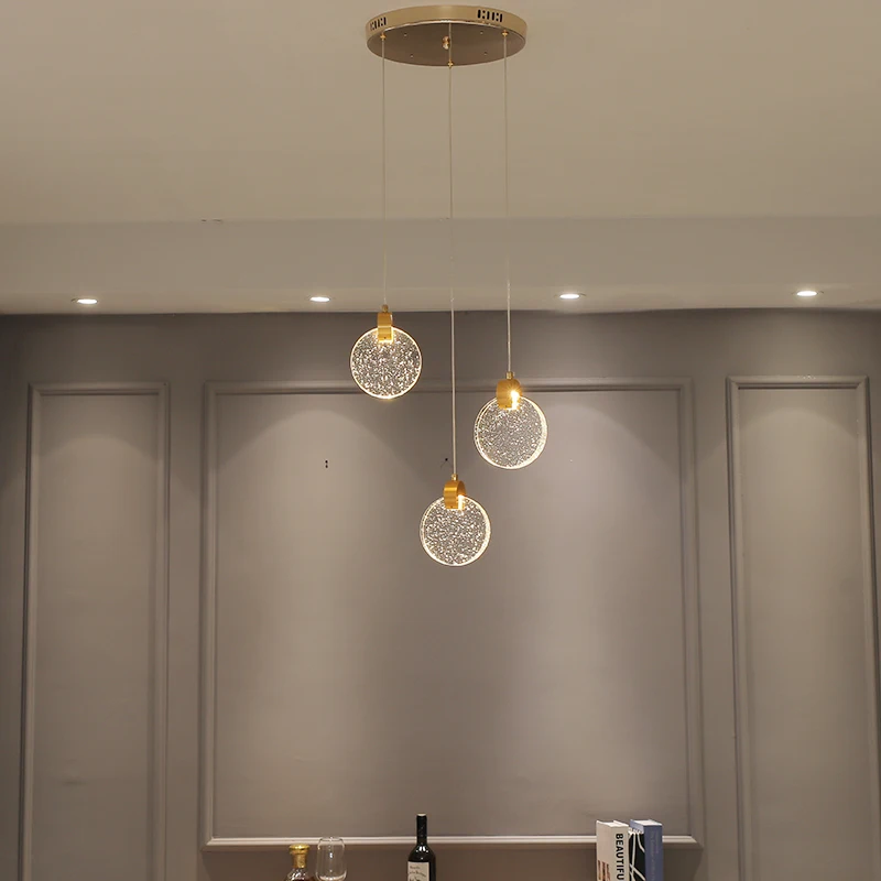 

Postmodern luxury crystal Pendant Lamp Nordic long chandelier indoor lighting living room kitchen dining room Hanging Light