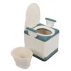 Adults Commode Chair Portable Toilet Odor Proof Foldable Bedside Commode Chair with Armrests for Home Bedroom Outdoor Activities 1