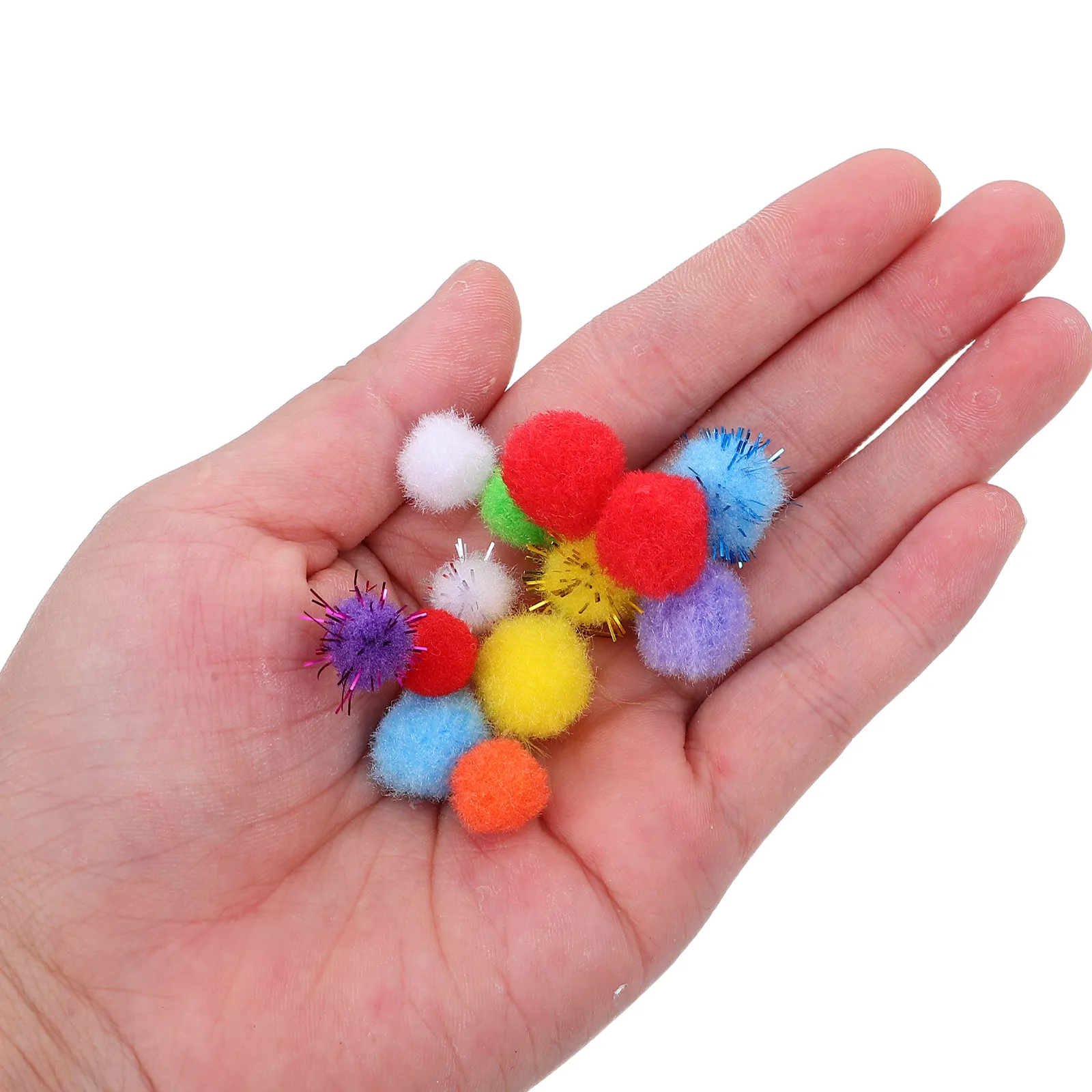 400개 컬러 폼폼 공예 용품 화려한 작은 폼폼 장 가랜드 바느질 모자 파티 장식..