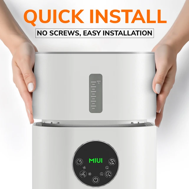 Air Purifier with Humidifier Combo for Home Allergies and Pets Hair, Smokers in Bedroom, H13 True HEPA Filter，2-in-1 5