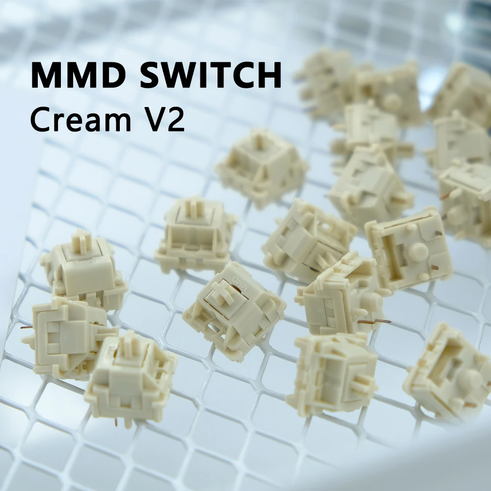 Custom Faça Você Mesmo Kit Teclado Mecânico Acessórios para Jogos Ice Cream v4 Switch Linear 5pin 45g Interruptores Pom Gmk67 Gk61 Rgb mx Mmd - Imagem 5