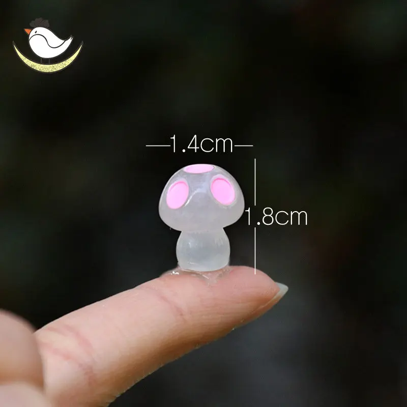 Mini Mushroom Ornament Kids Star Luminosas Glow in the Dark Resin Glowing Luminous Gift 32/16/8pcs Mix Color Stars Shine Novelty