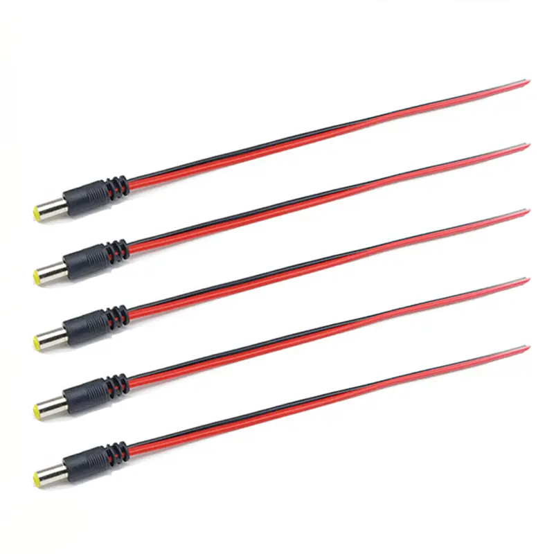1 5 10piece Male Female DC Power Connector 5V 12V 5.5x2.1mm Wire Cable Plug Adapter for TV Camera 5050 2835 LED Strip Tape Light - Image 8