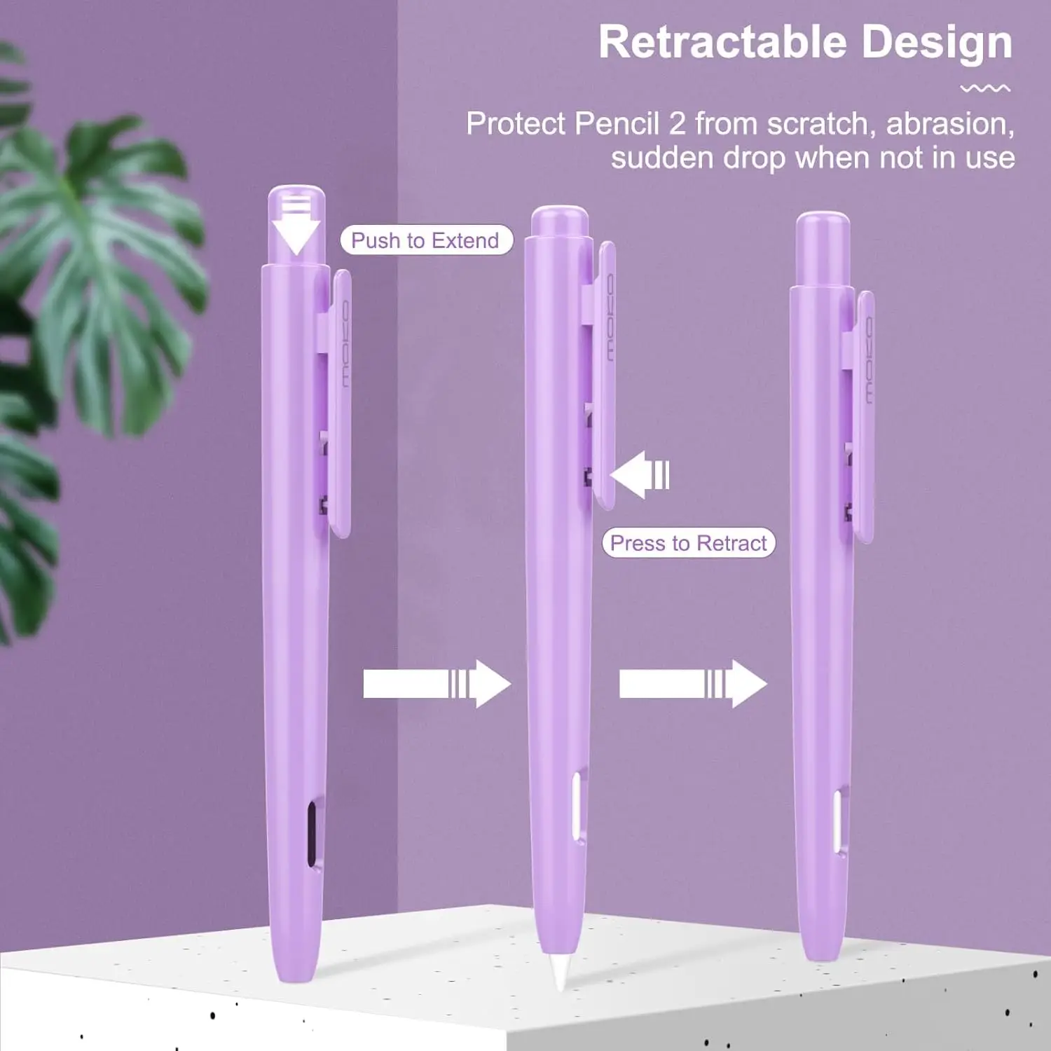 Retractable Protective Holder Case with Sturdy Clip