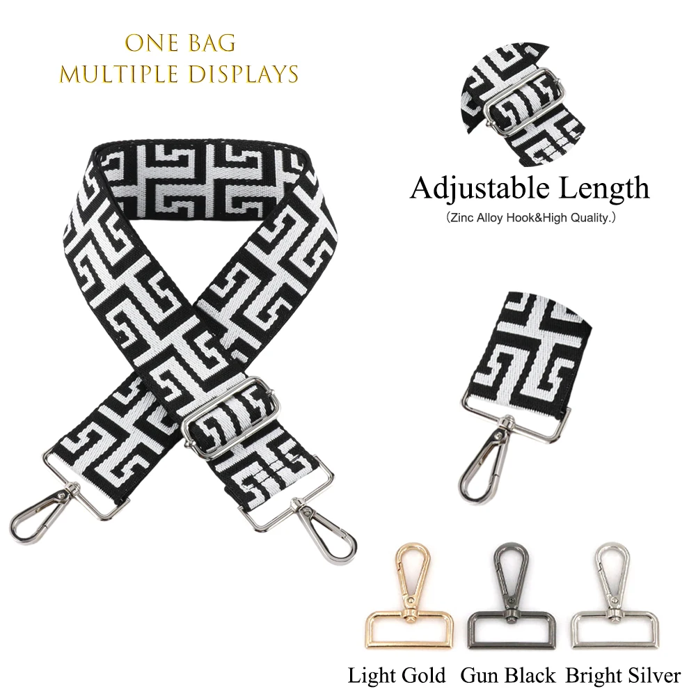 

Bag Belt 5CM Widening And Thickening Colourful Shoulder Strap For Handbag Bag Fashionable Adjustable Replacement Shoulder Strap