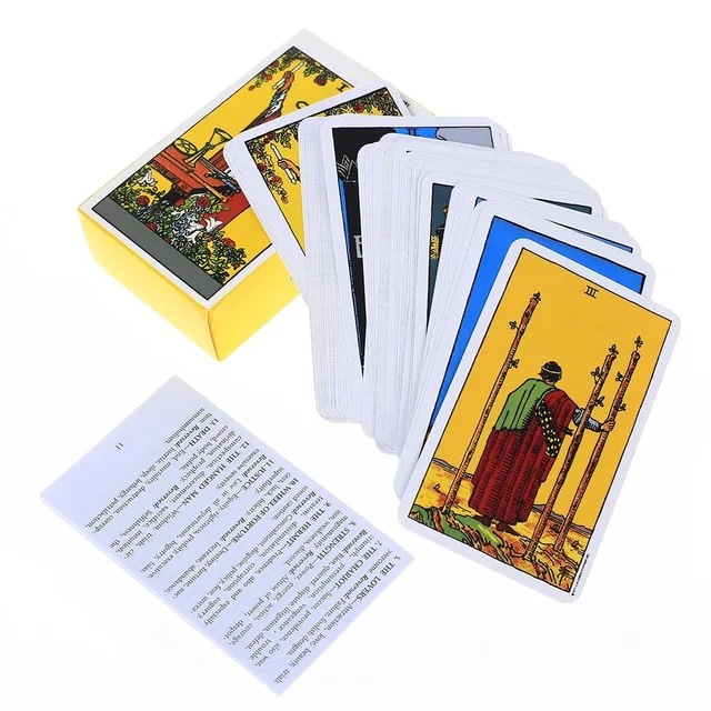 Vente chaude Rider Waite Tarot carte Divination usage personnel Tarot Deck Version anglaise espagnole Oracles Deck pour fille jeu de société 5