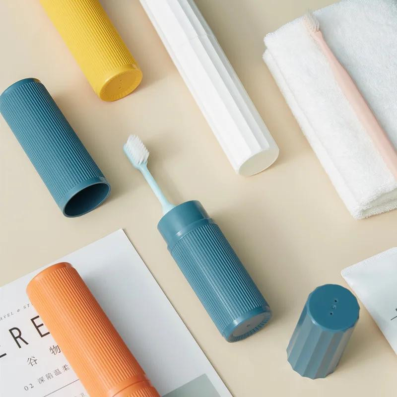 Portable Toothbrush Box Holder With Cover For Travel