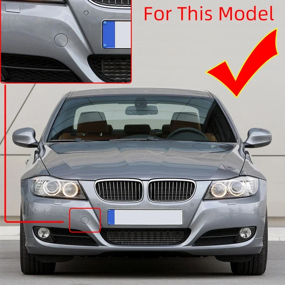 X AUTOHAUX Gancio Traino Paraurti Anteriore In Lega Alluminio Tono Argento Per BMW Serie 1, 3, 5, 6, X5, X6, Z3, Z4, Mini Cooper – Vite M16x3.0 - 4