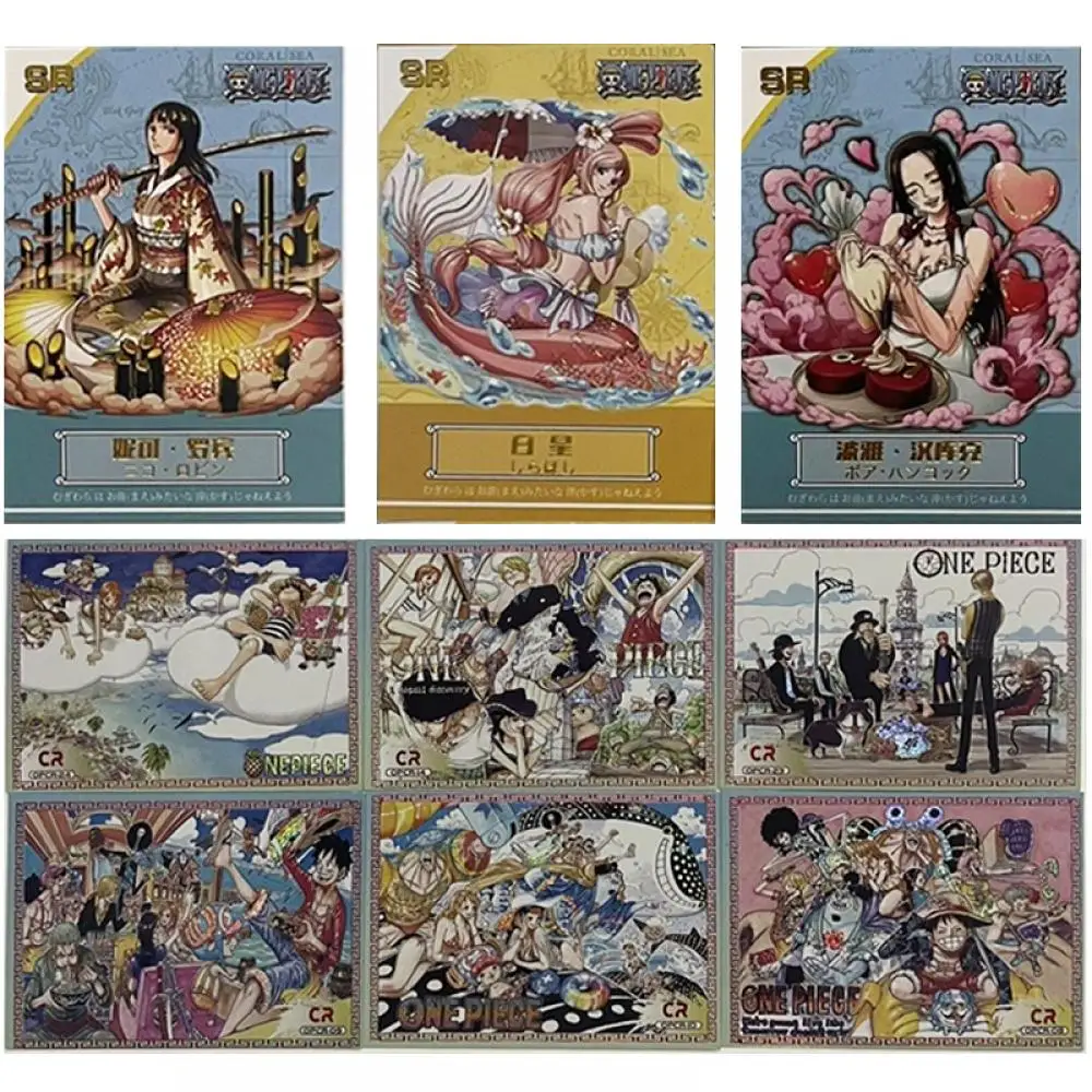 

Anime ONE PIECE Edward Newgate Portgas D Ace Boa Hancock Tony Tony Chopper collection card Children's toys Board game card