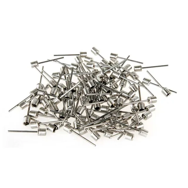 10pcs Sport Ball Inflating Pump Needle For Football Basketball Soccer Inflatable Air Valve Adaptor Stainless Steel Pump Pin