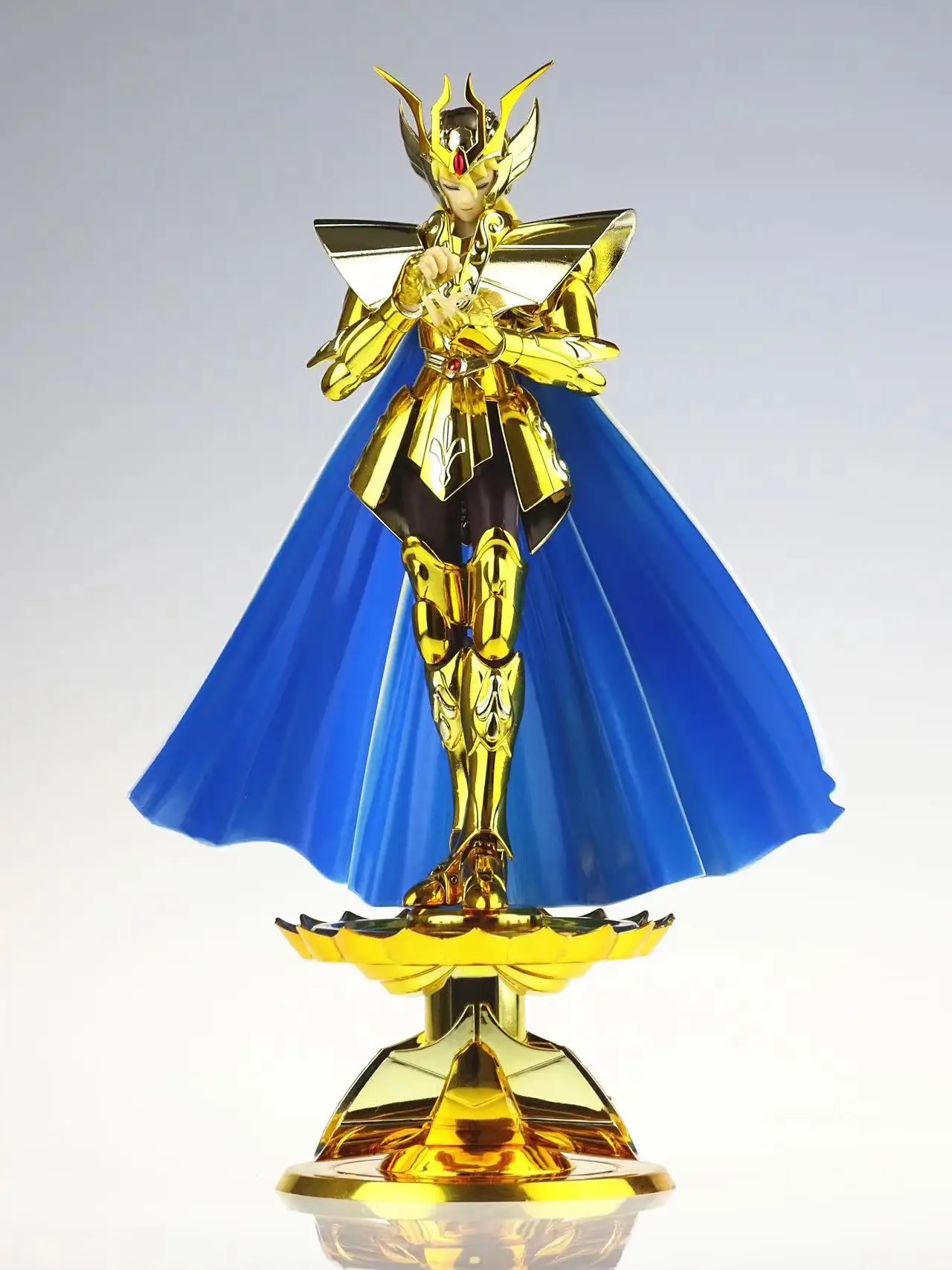 

Cs Model Saint Seiya Myth Cloth Ex Virgo Shaka With Shun Head+Lotus Base 24k/Oce Gold Knights Of The Zodiac Action Toys Gifts