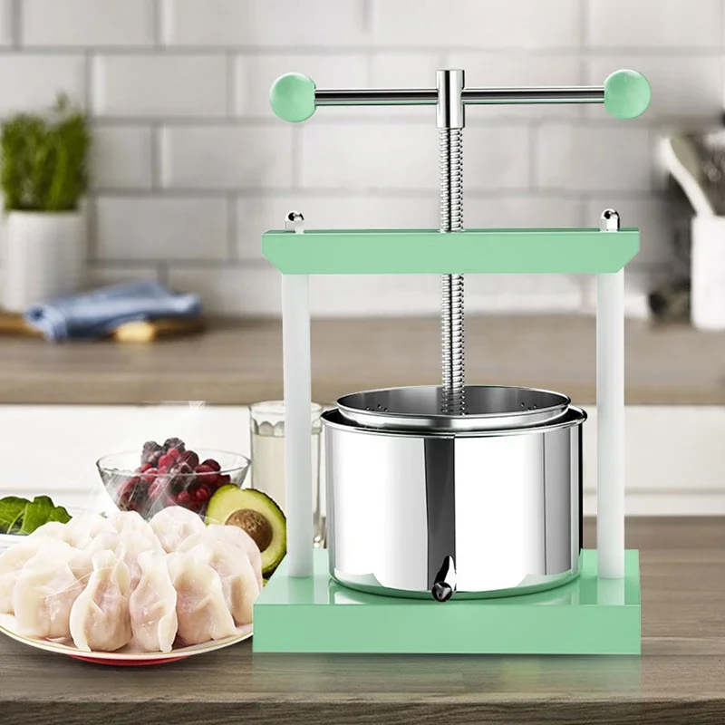 2L Manual stainless steel press grape fruit and vegetable press slag juice separation squeeze water commercial high-end juicer 4